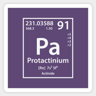 Protactinium Element Sticker